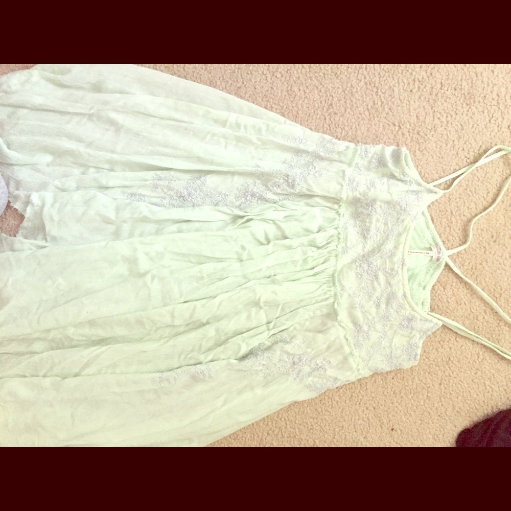 Free people green dress